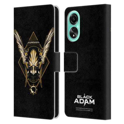 Black Adam Graphics Hawkman Leather Book Wallet Case Cover For OPPO A78 5G