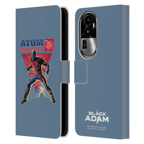 Black Adam Graphics Atom Smasher Leather Book Wallet Case Cover For OPPO Reno10 Pro+