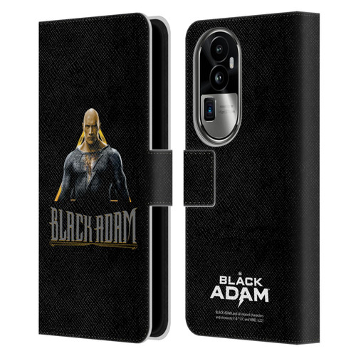 Black Adam Graphics Black Adam Leather Book Wallet Case Cover For OPPO Reno10 Pro+