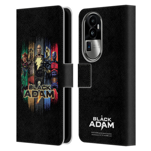 Black Adam Graphics Group Leather Book Wallet Case Cover For OPPO Reno10 Pro+