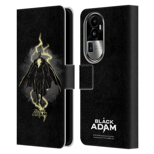 Black Adam Graphics Lightning Leather Book Wallet Case Cover For OPPO Reno10 Pro+