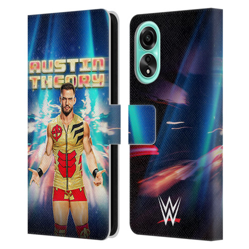 WWE Austin Theory Portrait Leather Book Wallet Case Cover For OPPO A78 4G