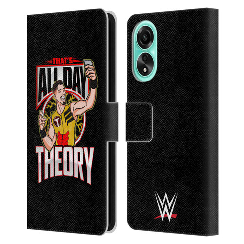 WWE Austin Theory All Day Theory Leather Book Wallet Case Cover For OPPO A78 4G