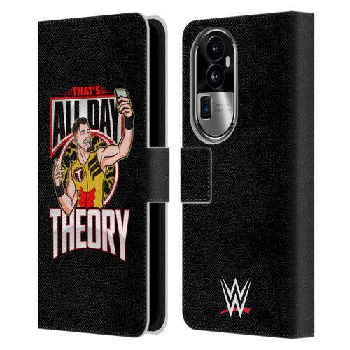 WWE Austin Theory All Day Theory Leather Book Wallet Case Cover For OPPO Reno10 Pro+