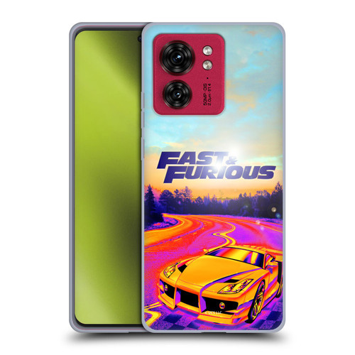 Fast & Furious Franchise Fast Fashion Colourful Car Soft Gel Case for Motorola Moto Edge 40