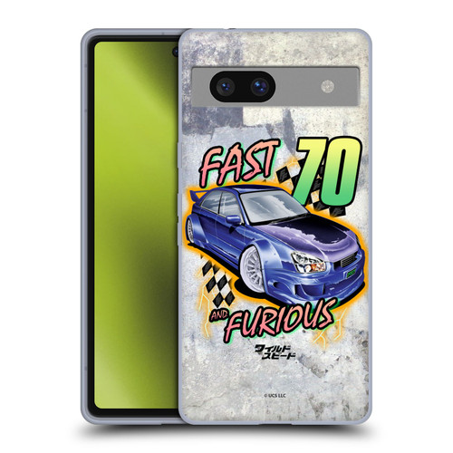 Fast & Furious Franchise Fast Fashion Grunge Retro Soft Gel Case for Google Pixel 7a