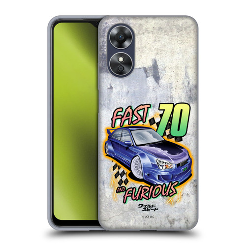 Fast & Furious Franchise Fast Fashion Grunge Retro Soft Gel Case for OPPO A17