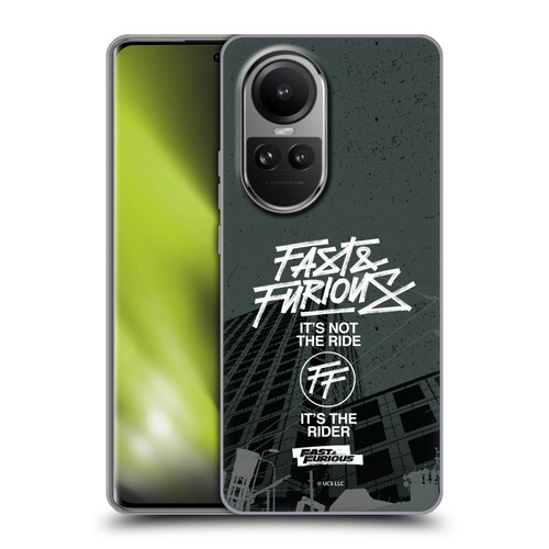 Fast & Furious Franchise Fast Fashion Street Style Logo Soft Gel Case for OPPO Reno10 5G / Reno10 Pro 5G