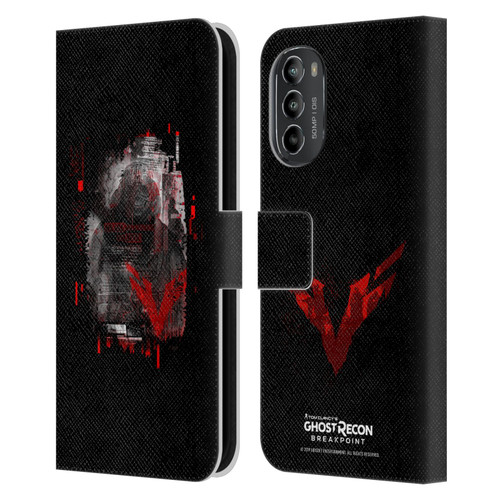 Tom Clancy's Ghost Recon Breakpoint Graphics Wolves Leather Book Wallet Case Cover For Motorola Moto G82 5G
