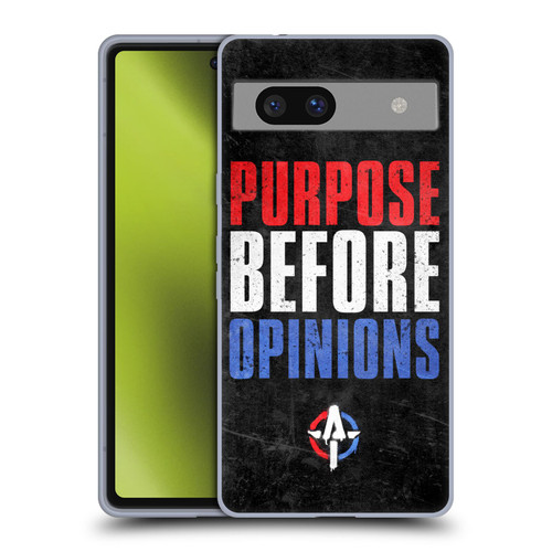 WWE Austin Theory Purpose Before Opinions Soft Gel Case for Google Pixel 7a