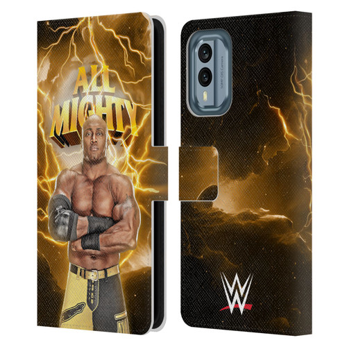 WWE Bobby Lashley Portrait Leather Book Wallet Case Cover For Nokia X30