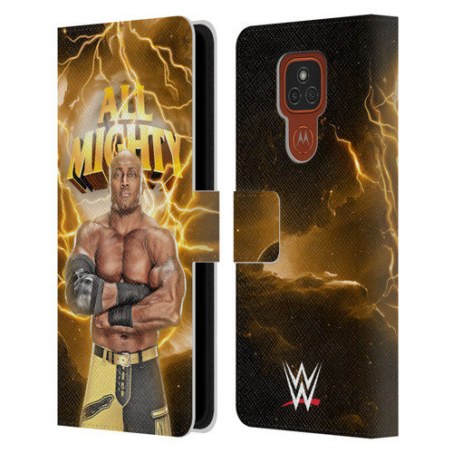 WWE Bobby Lashley Portrait Leather Book Wallet Case Cover For Motorola Moto E7 Plus
