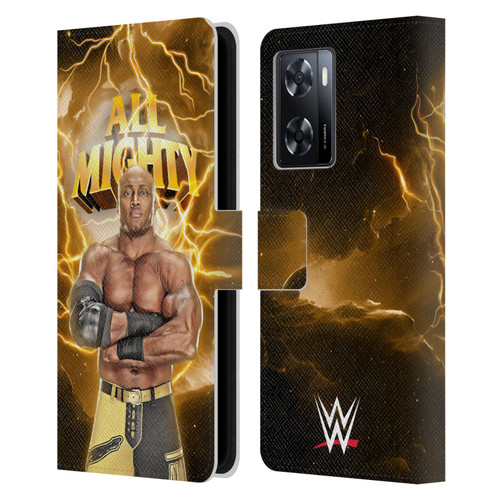 WWE Bobby Lashley Portrait Leather Book Wallet Case Cover For OPPO A57s