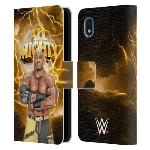 WWE Bobby Lashley Portrait Leather Book Wallet Case Cover For Samsung Galaxy A01 Core (2020)