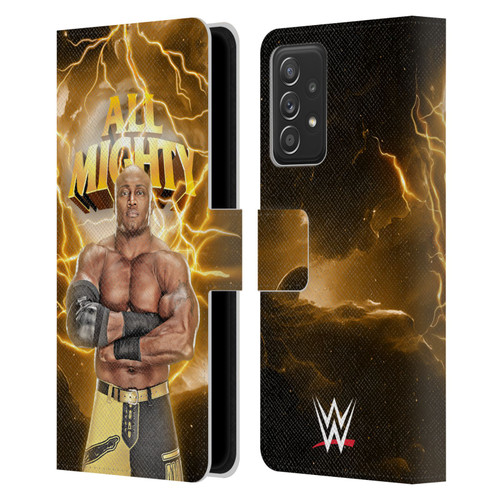 WWE Bobby Lashley Portrait Leather Book Wallet Case Cover For Samsung Galaxy A52 / A52s / 5G (2021)