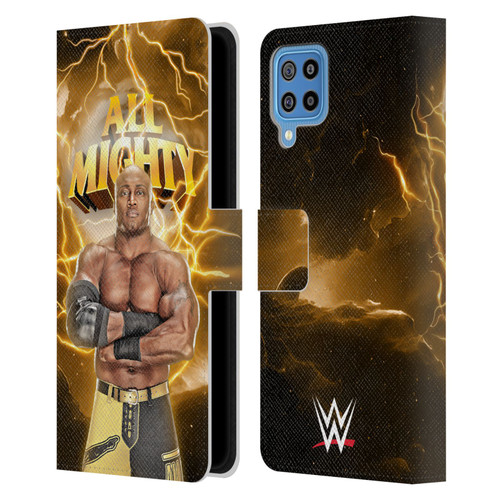 WWE Bobby Lashley Portrait Leather Book Wallet Case Cover For Samsung Galaxy F22 (2021)