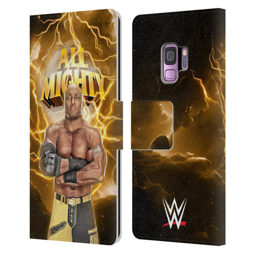 WWE Bobby Lashley Portrait Leather Book Wallet Case Cover For Samsung Galaxy S9