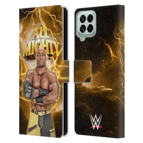 WWE Bobby Lashley Portrait Leather Book Wallet Case Cover For Samsung Galaxy M33 (2022)