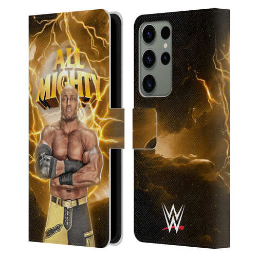 WWE Bobby Lashley Portrait Leather Book Wallet Case Cover For Samsung Galaxy S23 Ultra 5G