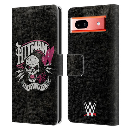 WWE Bret Hart Hitman Logo Leather Book Wallet Case Cover For Google Pixel 7a