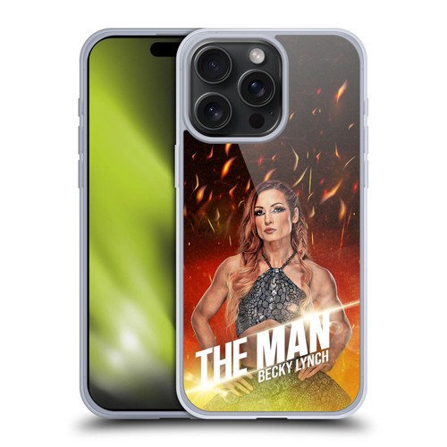 WWE Becky Lynch The Man Portrait Soft Gel Case for Apple iPhone 15 Pro Max