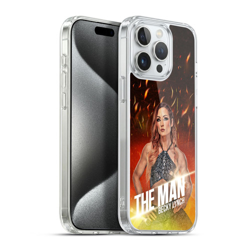 WWE Becky Lynch The Man Portrait Soft Gel Case for Apple iPhone 15 Pro Max & MagSafe