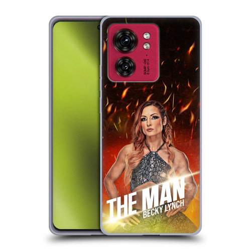 WWE Becky Lynch The Man Portrait Soft Gel Case for Motorola Moto Edge 40