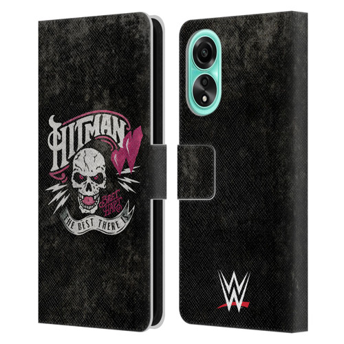 WWE Bret Hart Hitman Logo Leather Book Wallet Case Cover For OPPO A78 4G