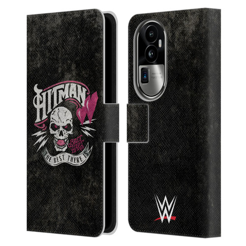 WWE Bret Hart Hitman Logo Leather Book Wallet Case Cover For OPPO Reno10 Pro+