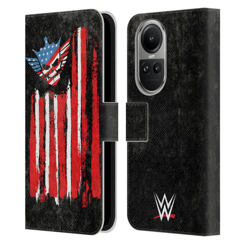 WWE Cody Rhodes American Nightmare Flag Leather Book Wallet Case Cover For OPPO Reno10 5G / Reno10 Pro 5G