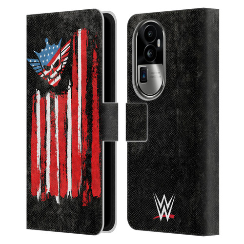 WWE Cody Rhodes American Nightmare Flag Leather Book Wallet Case Cover For OPPO Reno10 Pro+
