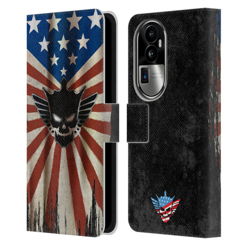 WWE Cody Rhodes Distressed Flag Leather Book Wallet Case Cover For OPPO Reno10 Pro+