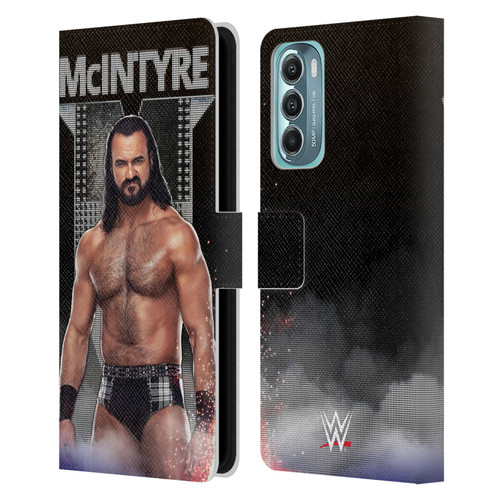 WWE Drew McIntyre LED Image Leather Book Wallet Case Cover For Motorola Moto G Stylus 5G (2022)