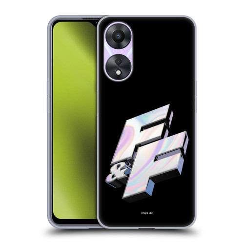 Fast & Furious Franchise Logo Art F&F 3D Soft Gel Case for OPPO A78 5G