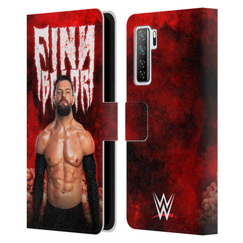 WWE Finn Balor Portrait Leather Book Wallet Case Cover For Huawei Nova 7 SE/P40 Lite 5G