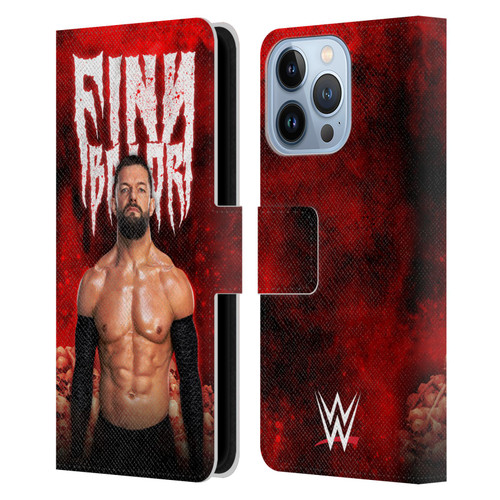 WWE Finn Balor Portrait Leather Book Wallet Case Cover For Apple iPhone 13 Pro