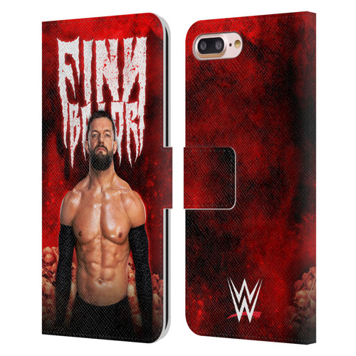 WWE Finn Balor Portrait Leather Book Wallet Case Cover For Apple iPhone 7 Plus / iPhone 8 Plus