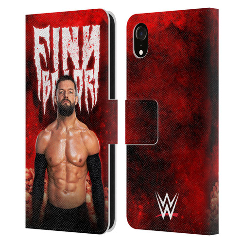 WWE Finn Balor Portrait Leather Book Wallet Case Cover For Apple iPhone XR