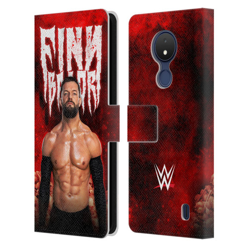 WWE Finn Balor Portrait Leather Book Wallet Case Cover For Nokia C21