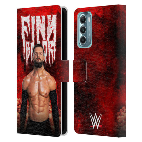 WWE Finn Balor Portrait Leather Book Wallet Case Cover For Motorola Moto G Stylus 5G (2022)