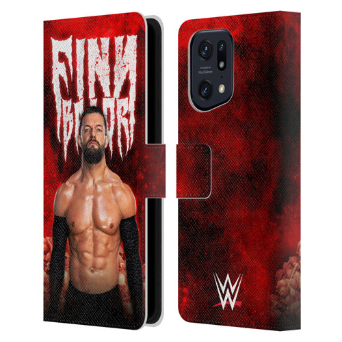 WWE Finn Balor Portrait Leather Book Wallet Case Cover For OPPO Find X5 Pro