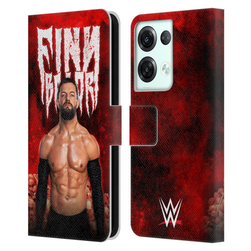 WWE Finn Balor Portrait Leather Book Wallet Case Cover For OPPO Reno8 Pro