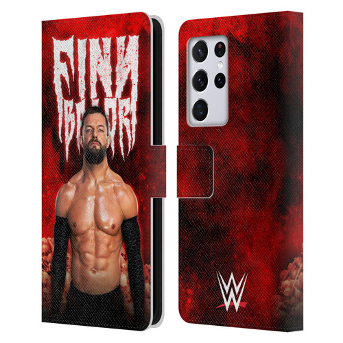 WWE Finn Balor Portrait Leather Book Wallet Case Cover For Samsung Galaxy S21 Ultra 5G