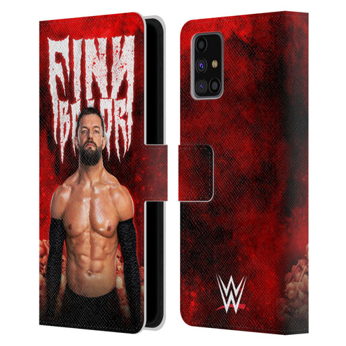 WWE Finn Balor Portrait Leather Book Wallet Case Cover For Samsung Galaxy M31s (2020)