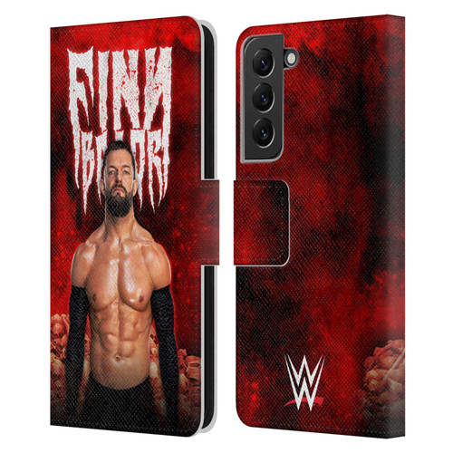 WWE Finn Balor Portrait Leather Book Wallet Case Cover For Samsung Galaxy S22+ 5G
