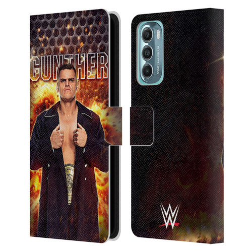 WWE Gunther Portrait Leather Book Wallet Case Cover For Motorola Moto G Stylus 5G (2022)