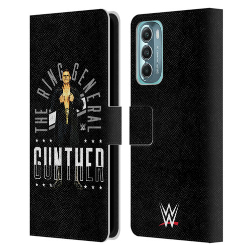WWE Gunther Ring General Leather Book Wallet Case Cover For Motorola Moto G Stylus 5G (2022)
