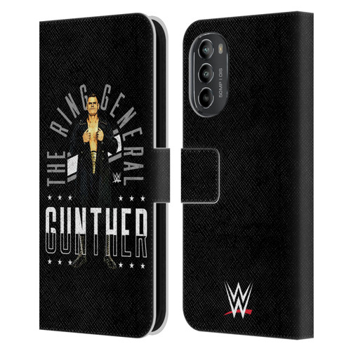 WWE Gunther Ring General Leather Book Wallet Case Cover For Motorola Moto G82 5G