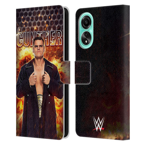 WWE Gunther Portrait Leather Book Wallet Case Cover For OPPO A78 4G