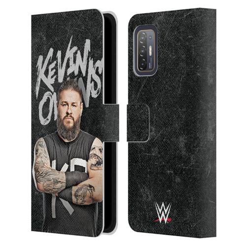 WWE Kevin Owens Portrait Leather Book Wallet Case Cover For HTC Desire 21 Pro 5G